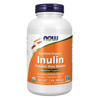 Now Foods Organic Inulin Prebiotic Pure Powder - 227g or 454g - Probiotic.co.uk