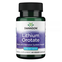 Swanson Lithium Orotate 5mg - 60 Caps - Probiotic.co.uk