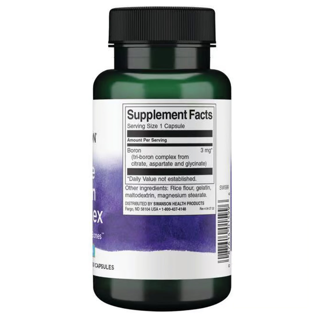 Swanson Triple Boron Complex 3mg - 250 Caps - Probiotic.co.uk