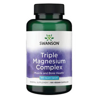 Swanson Triple Magnesium Complex 400mg 100 Caps - Probiotic.co.uk