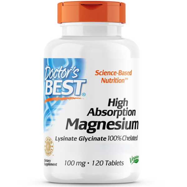 Doctor's Best High Absorption Magnesium - 120 Tabs