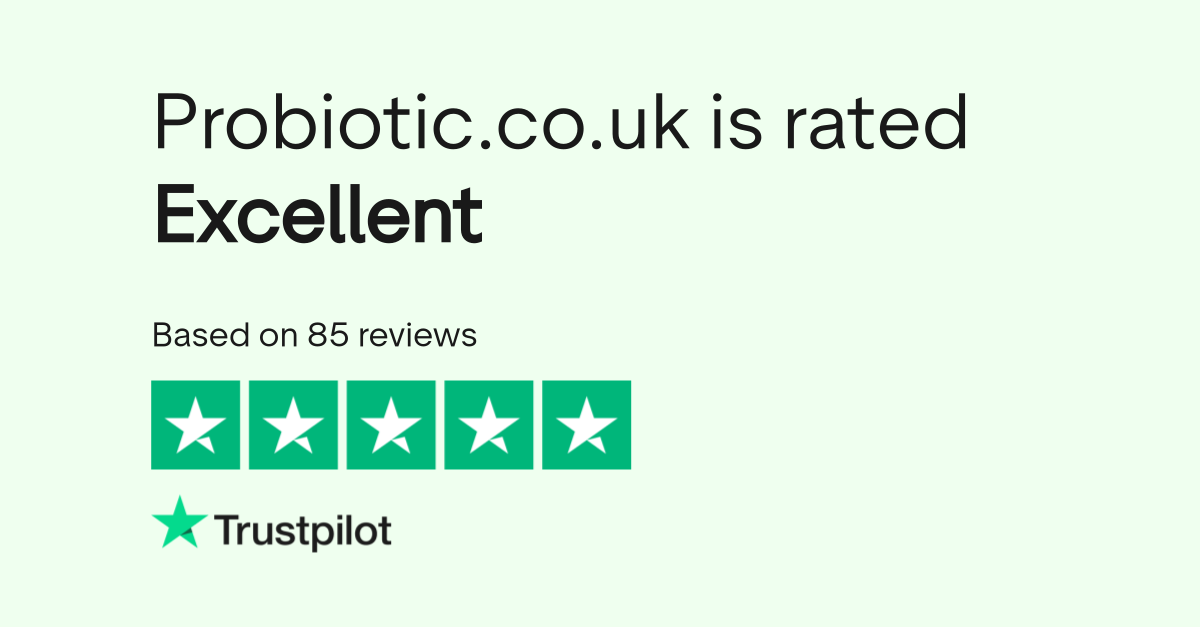 Alt ImageProbiotic.co.uk & Trustpilot Logo Rated 5 stars