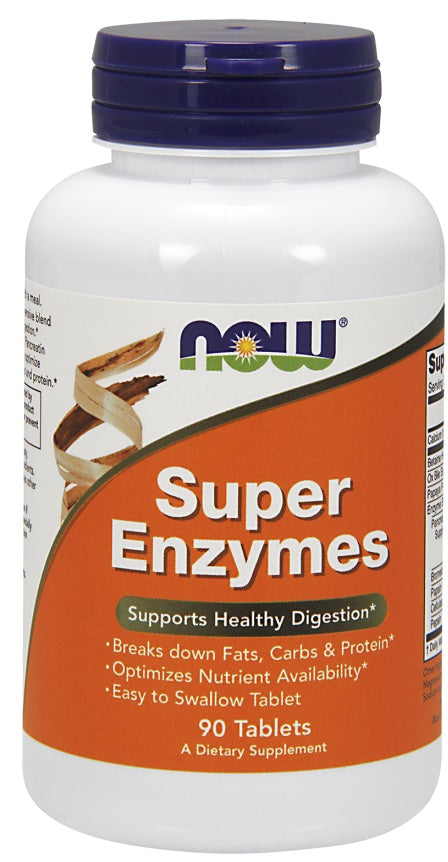 Now Foods Super Enzymes Digestive - 90/180 tabs