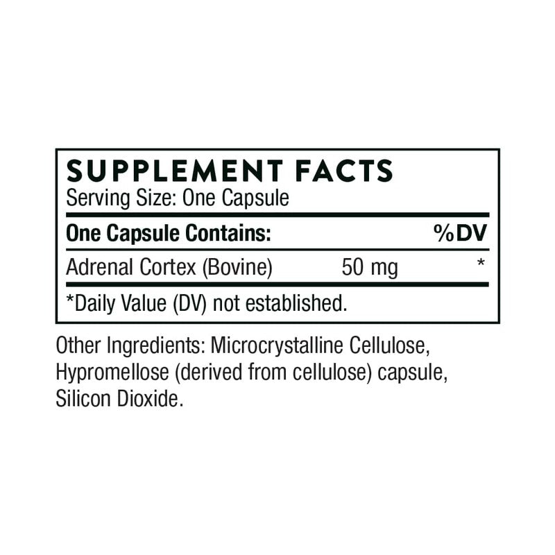 Thorne Research Adrenal Cortex 50mg - 60 capsules