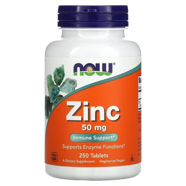 Now Foods Zinc - 50 mg 250 Tablets