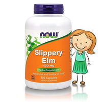 Now Foods Slippery Elm 400 mg - 100 Veg Capsules - Probiotic.ie