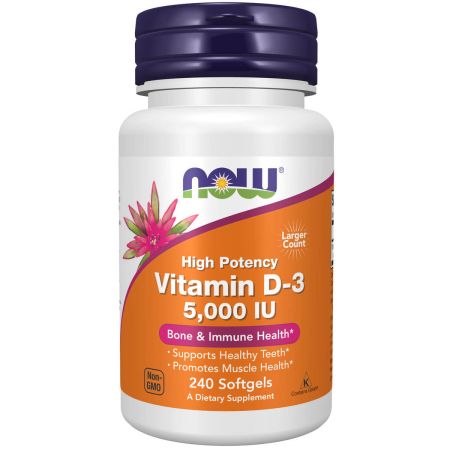 Now Foods Vitamin D-3 High Potency 5,000 IU - 240 Softgels