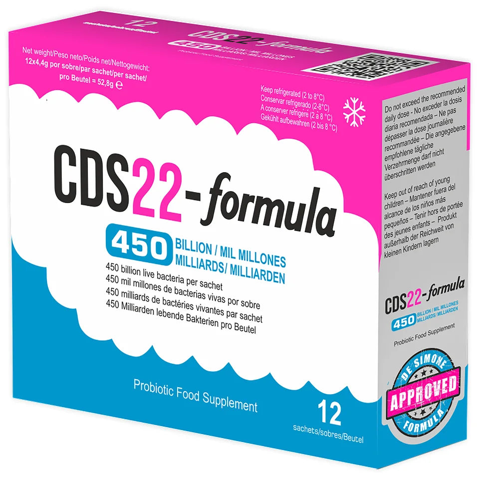 Authentic CDS22-formula 450 billion, 12-sachet pack.
